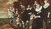 Frans Hals A Family Group in a Landscape China oil painting reproduction